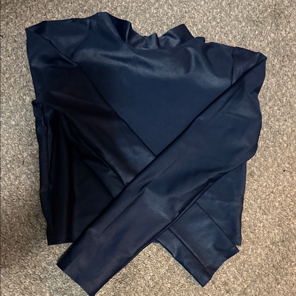 Noli Yoga liquid 3 piece Stylish Navy Blue Activewear Set - Picture 4 of 9